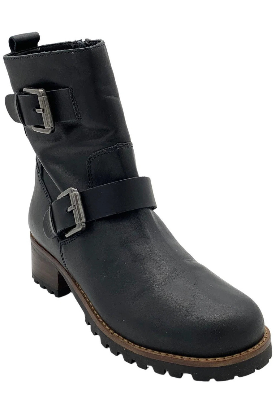 David Tate Women's Palmar Boot Black Nubuck Leather - Wide